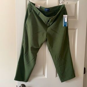 Army green Capri dress pants